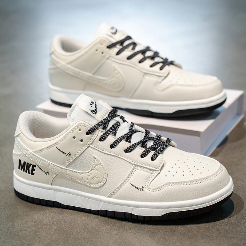 冬季新款aj男鞋三钩黑白dunk低帮板鞋aj1情侣鞋子休闲运动鞋女鞋