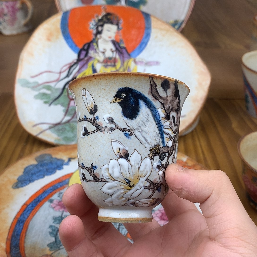 爱***哥杯景德镇陶瓷手作