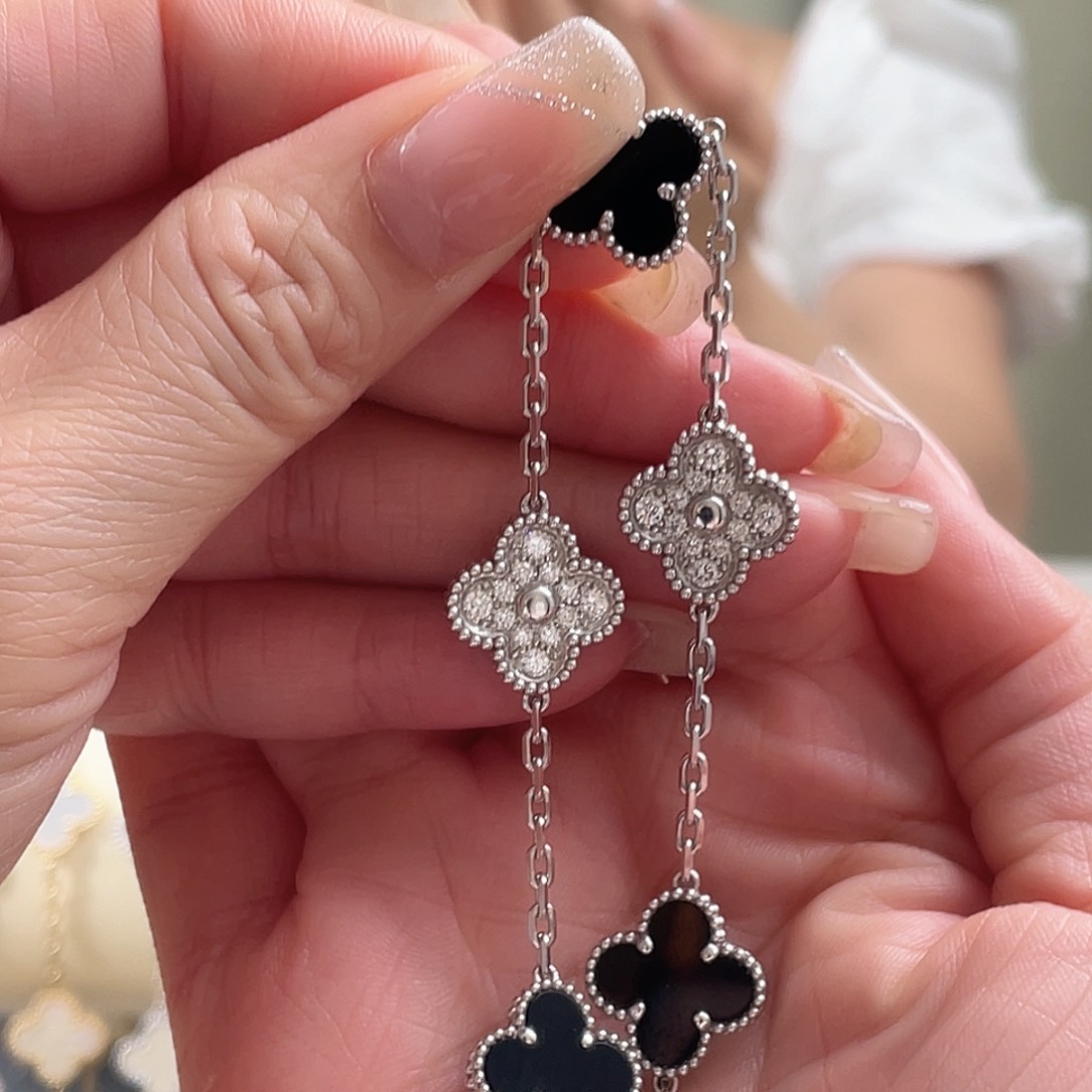 玛瑙/玉髓手链18K金镶嵌k白