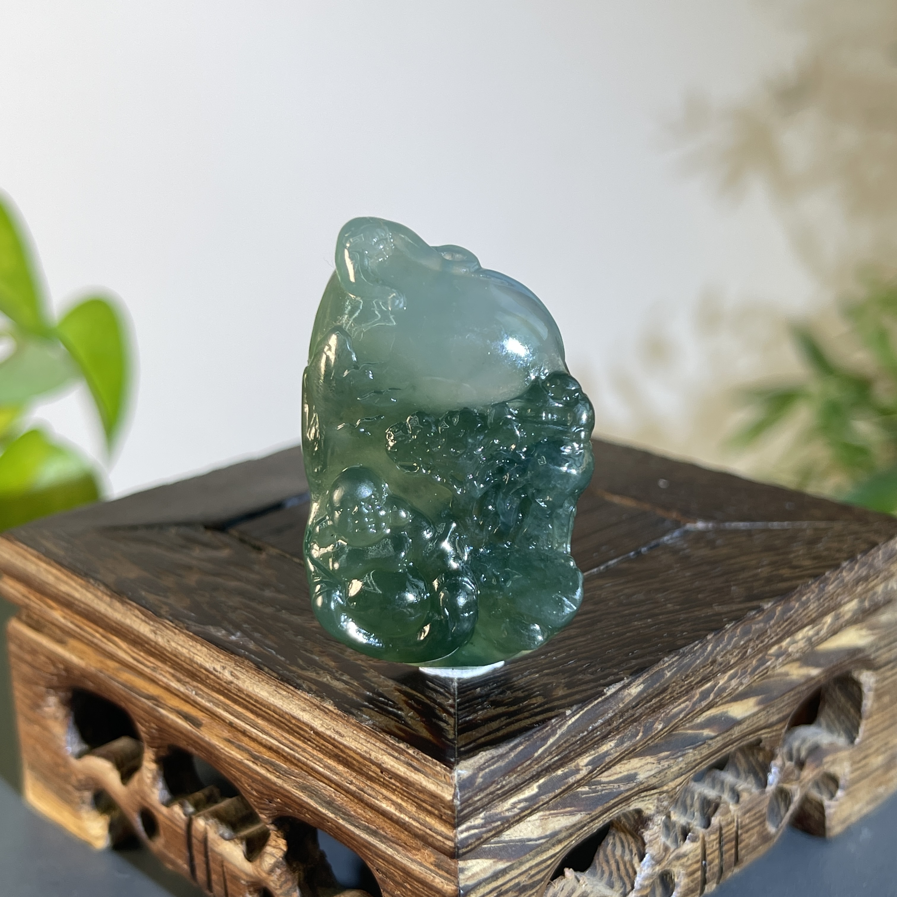 JXB12-148  天然翡翠缅甸A货 弥勒佛