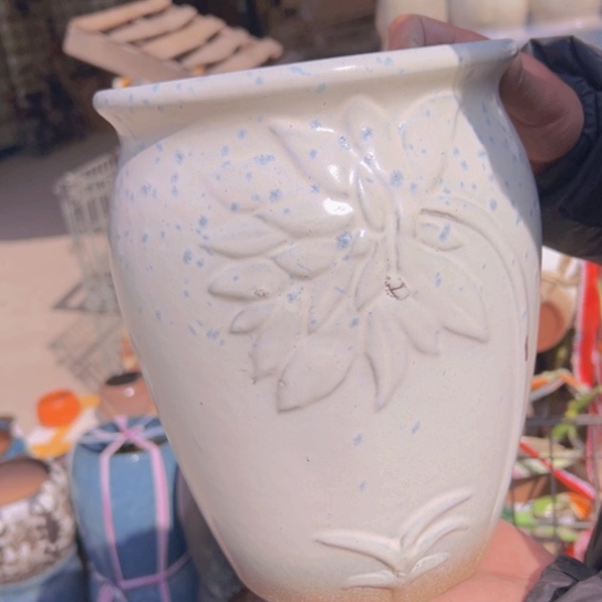 紫砂花盆高25口20————