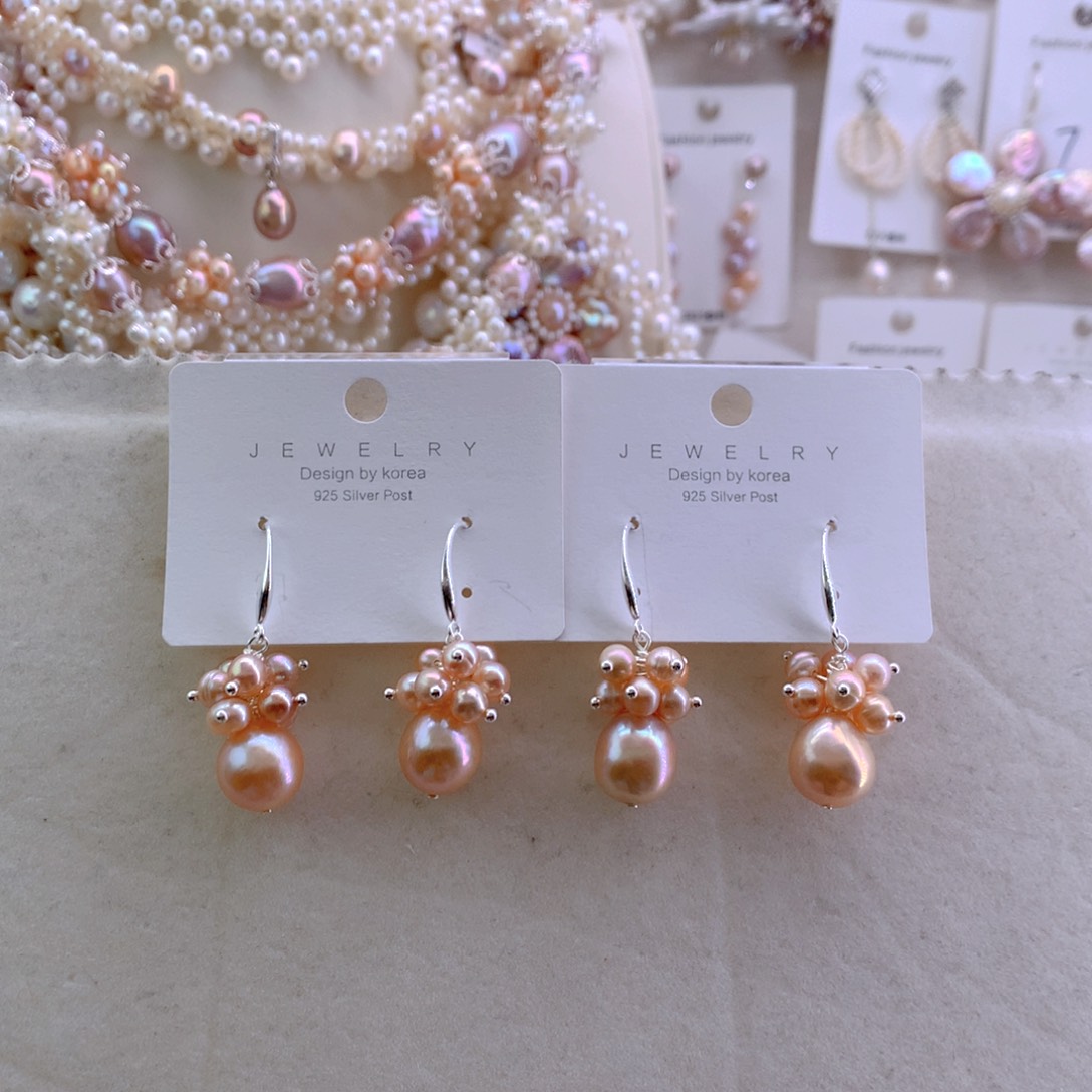 未镶嵌淡水珍珠耳饰