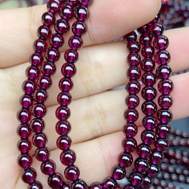 石榴石手链未镶嵌5mm 8a