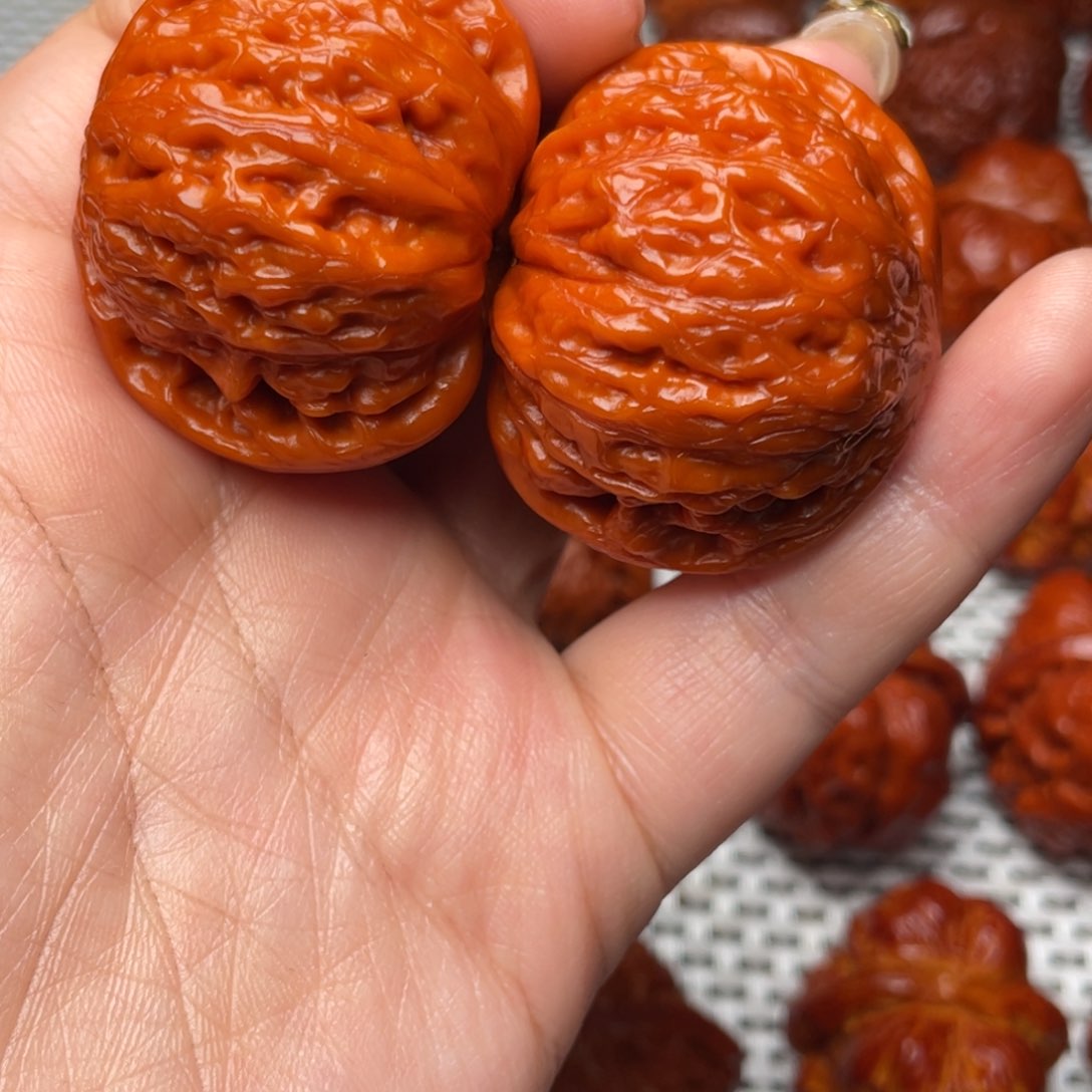 桃核吊坠文**记文玩核桃 手把件 铁锤妹妹 41