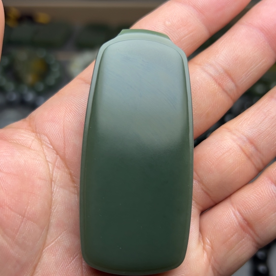 和田玉手链未镶嵌蓝调沙枣青371