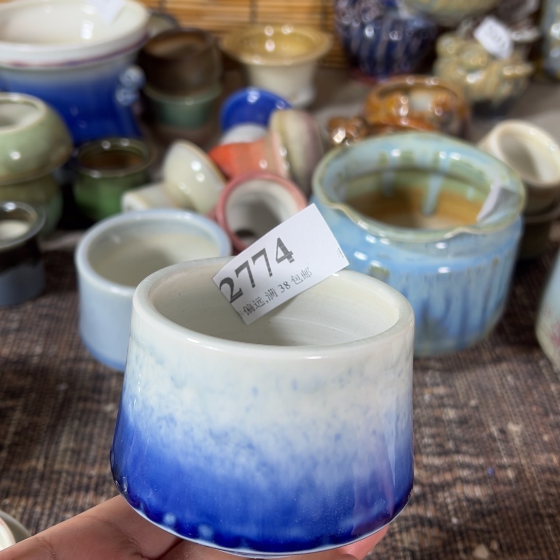 红陶景德镇手工花盆