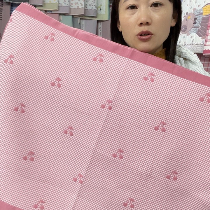 棉特价粉色小樱桃