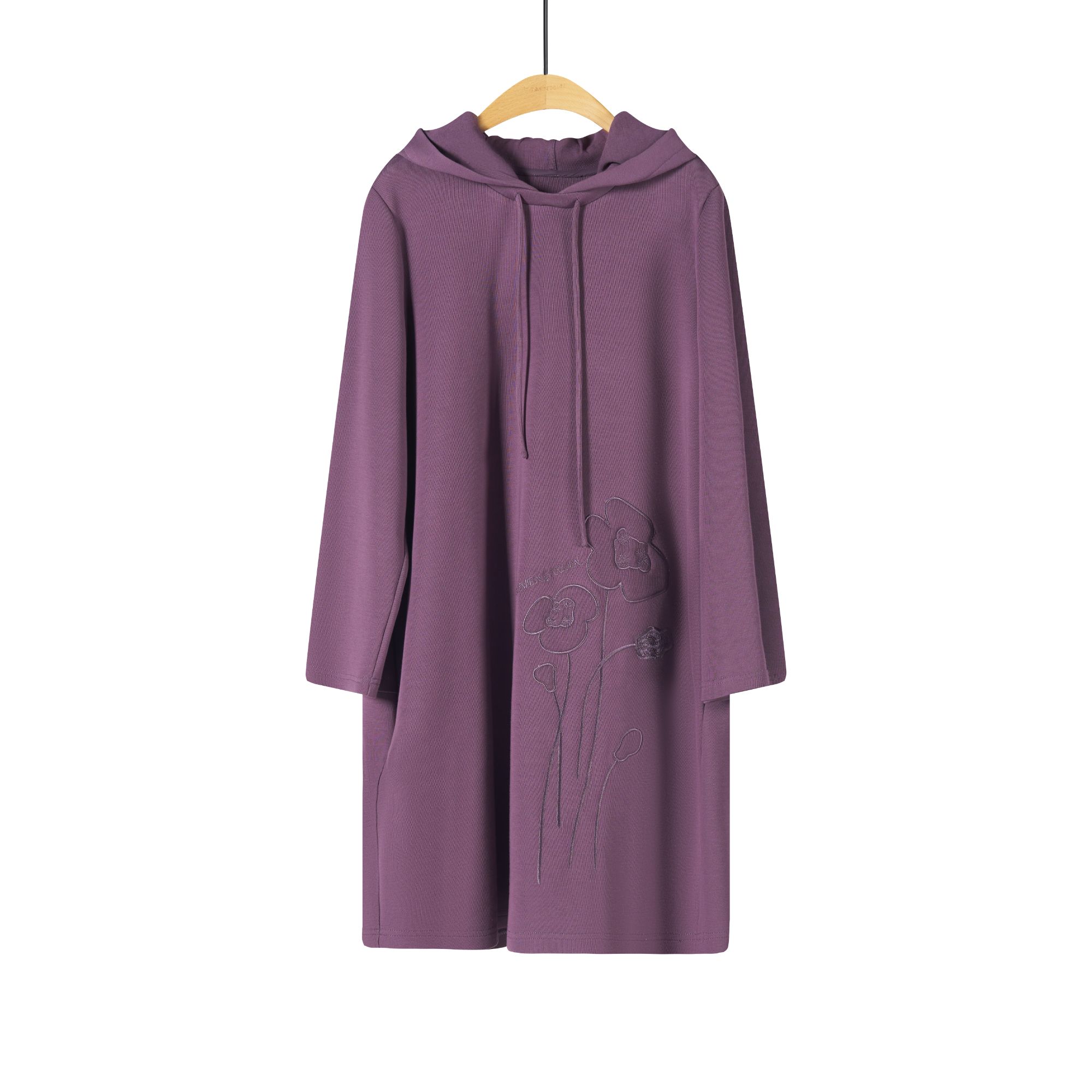 休闲长款卫衣连衣裙34072