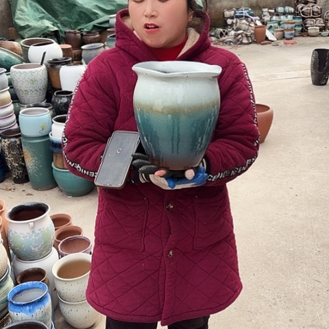 口20高23瑕疵盆子 