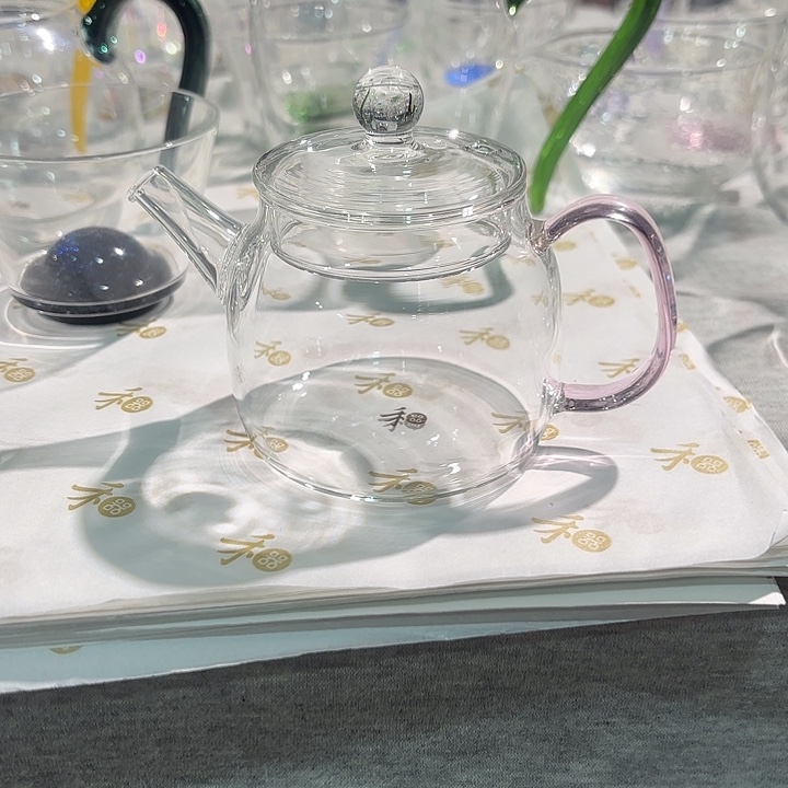 马***元小壶带标高硼硅耐热玻璃