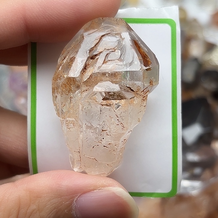 水晶未镶嵌颈饰巴基斯坦红泥闪灵钻43mm+