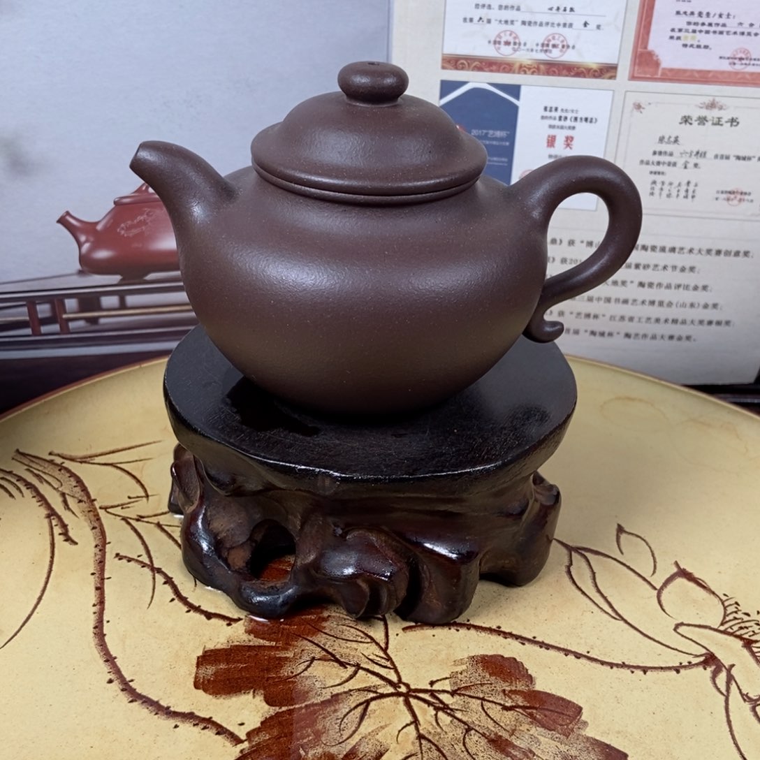 紫砂茶壶200 容量宜兴紫砂壶