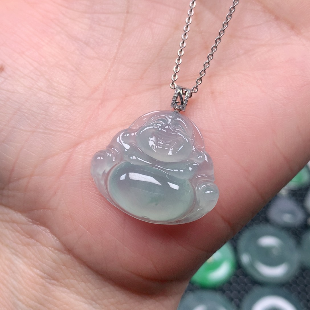 【闪购商品】翡翠吊坠(不含链)18K金镶嵌