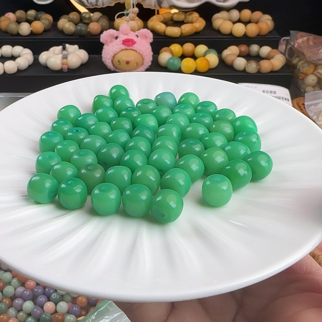 菩提根/象牙果手串卡11青草绿桶100卡牌➕100备珠