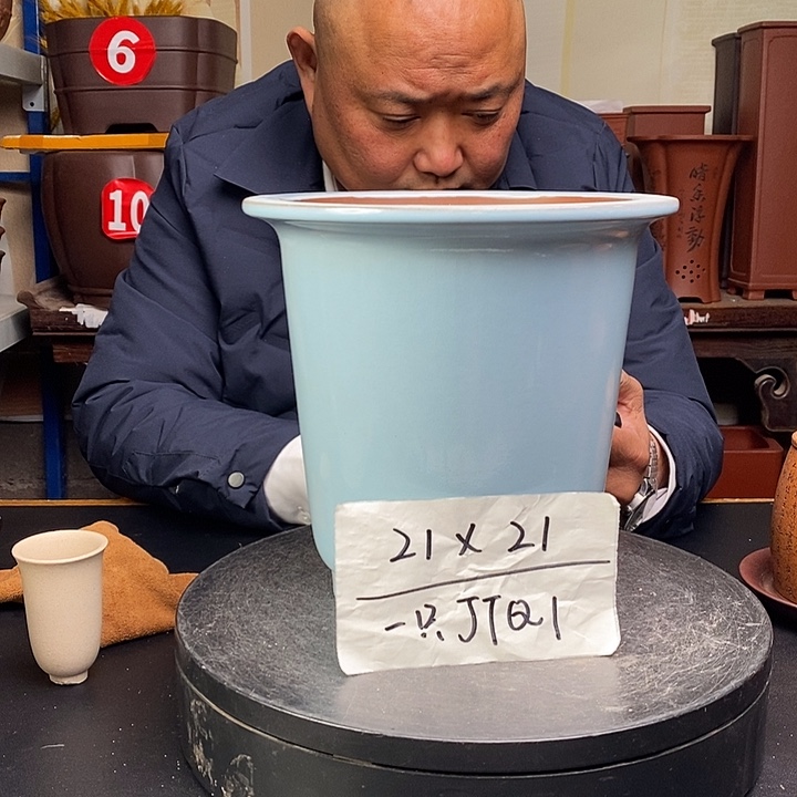 紫砂花盆货号一只JTQ1