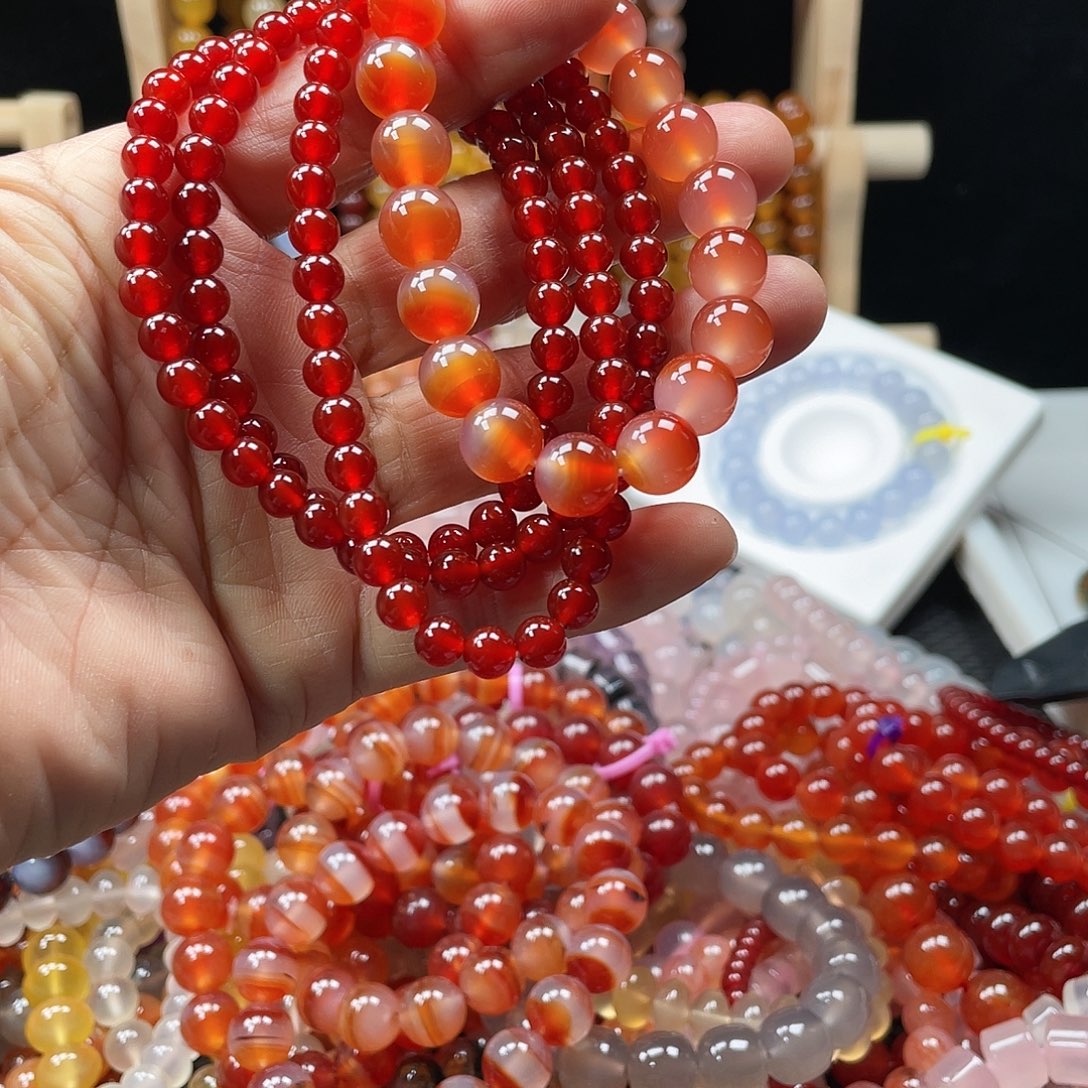 芋***层玛瑙/玉髓合金手链