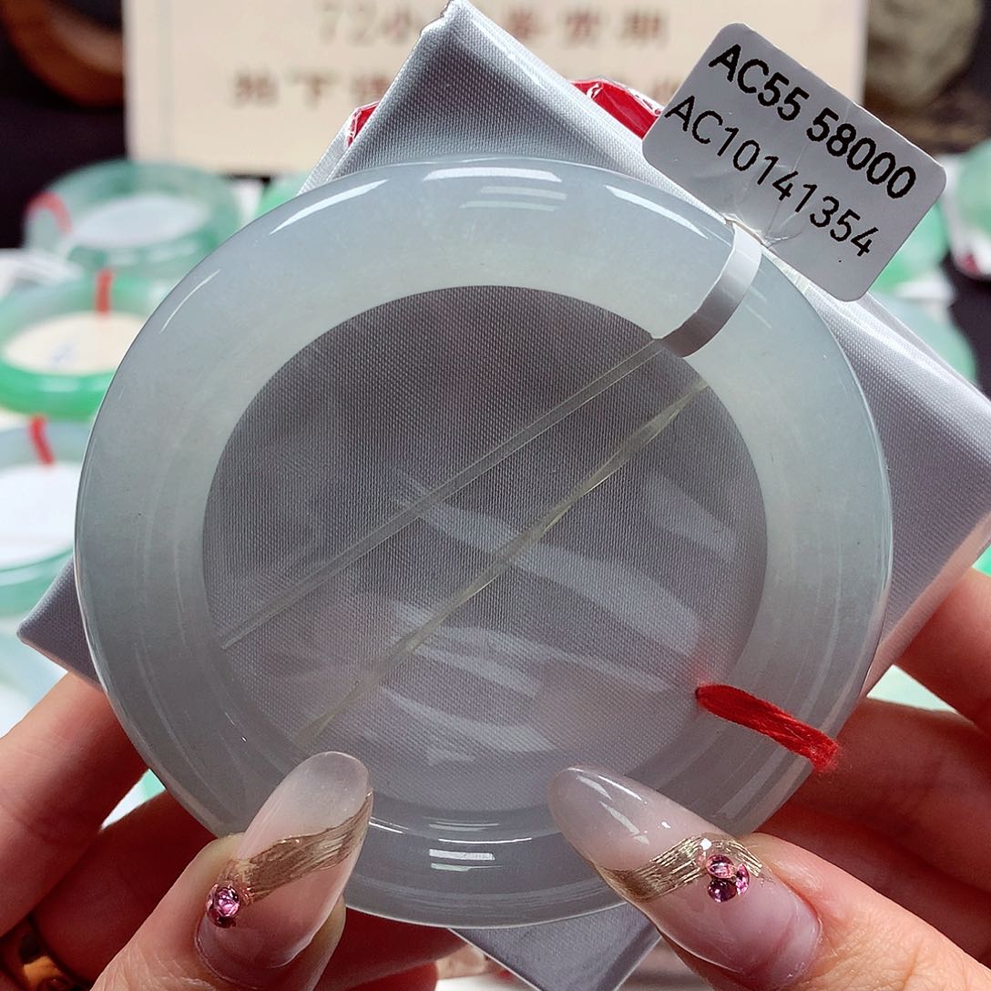 翡翠手镯（圆镯）未镶嵌22（67号）