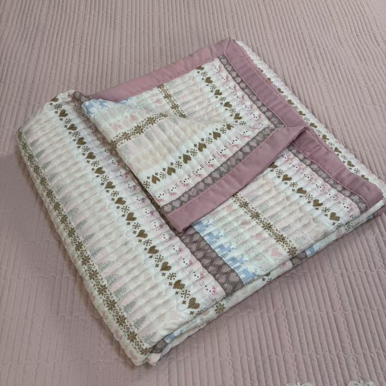 【清梦】高端轻奢A类四季水洗棉绗缝床盖防滑防溜榻榻米炕单