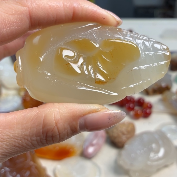 玛瑙/玉髓未镶嵌吊坠(不含链)