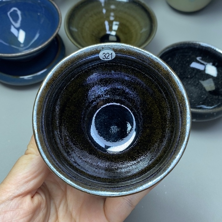 茶盏建窑建盏柴烧主人杯