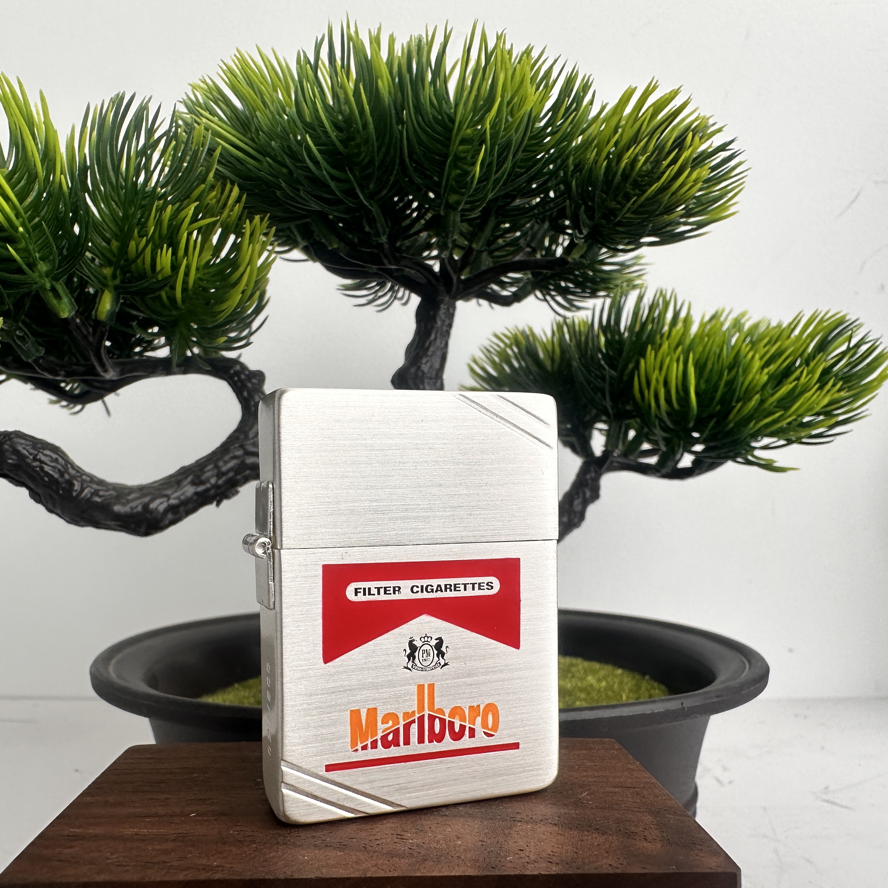 ZIPPO打火机 包银红橙万宝路 1935煤油打火机 DYJ1