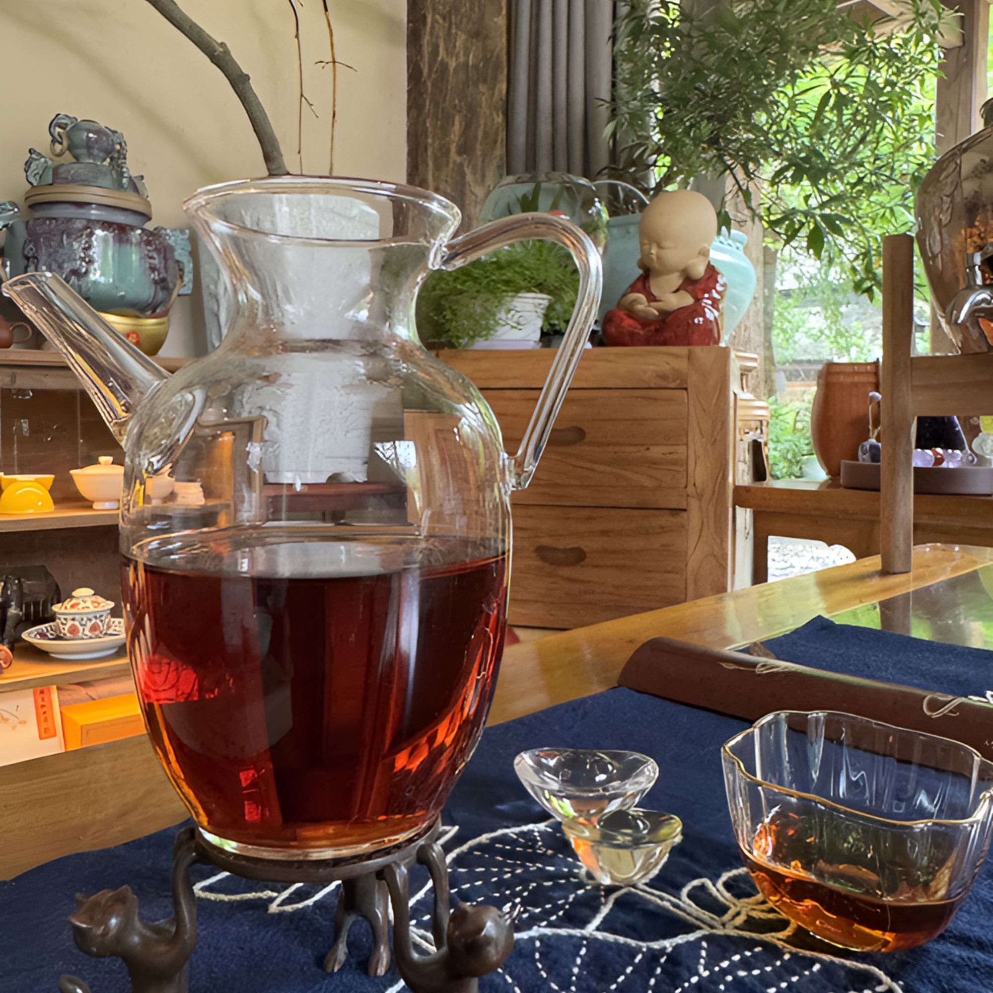 小青柑玻璃公道杯耐热仿宋壶绿茶专用