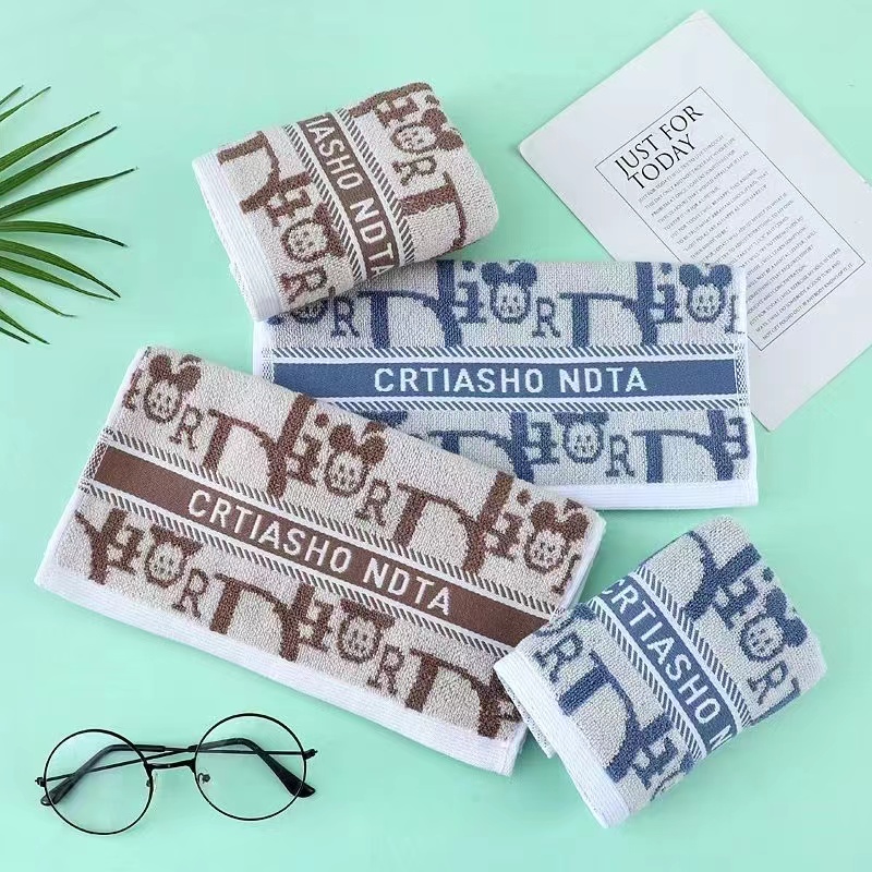 30*60cm纯棉中巾母婴级A类全棉儿童成人洗脸面巾不掉毛柔软亲肤