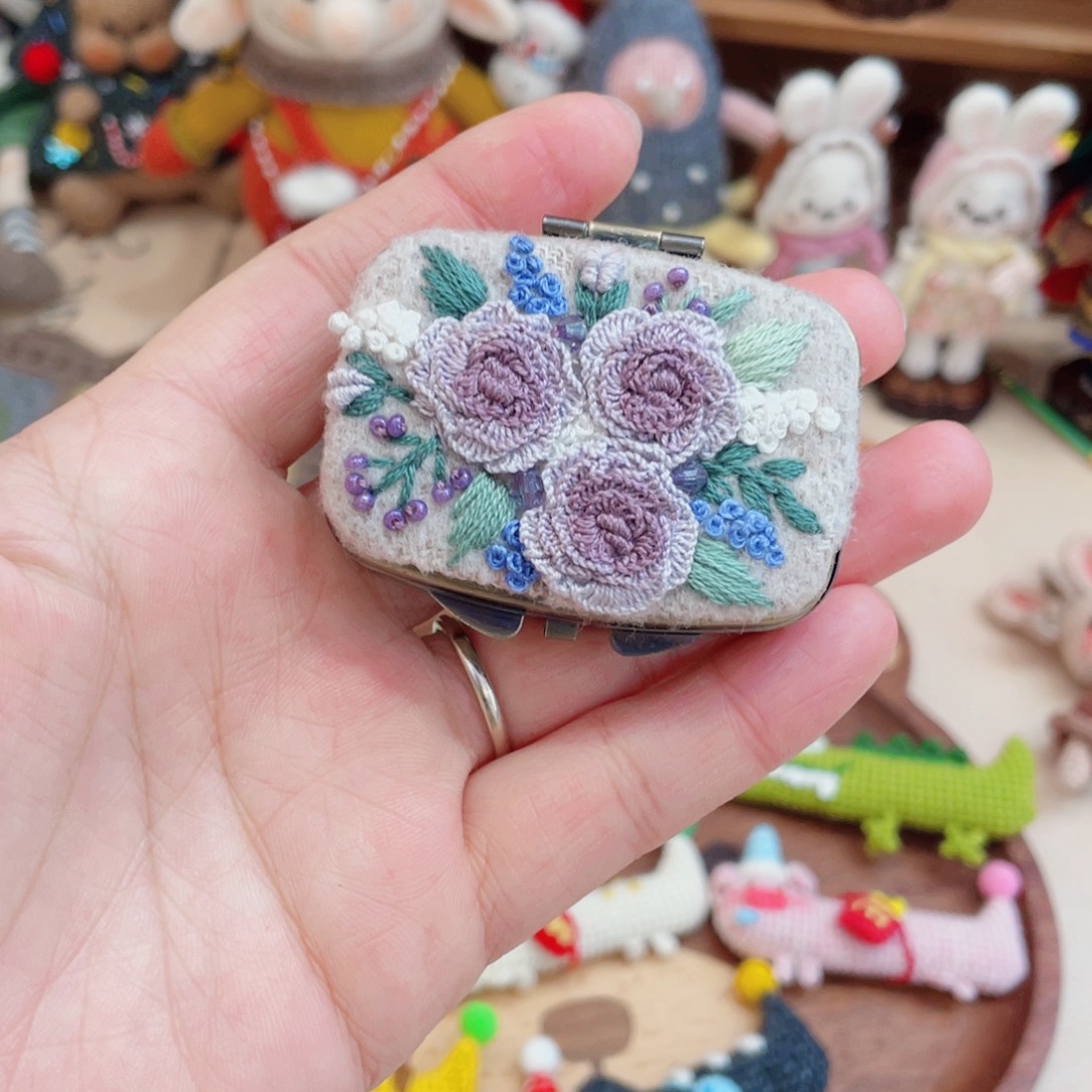 半****编织品刺绣首饰盒