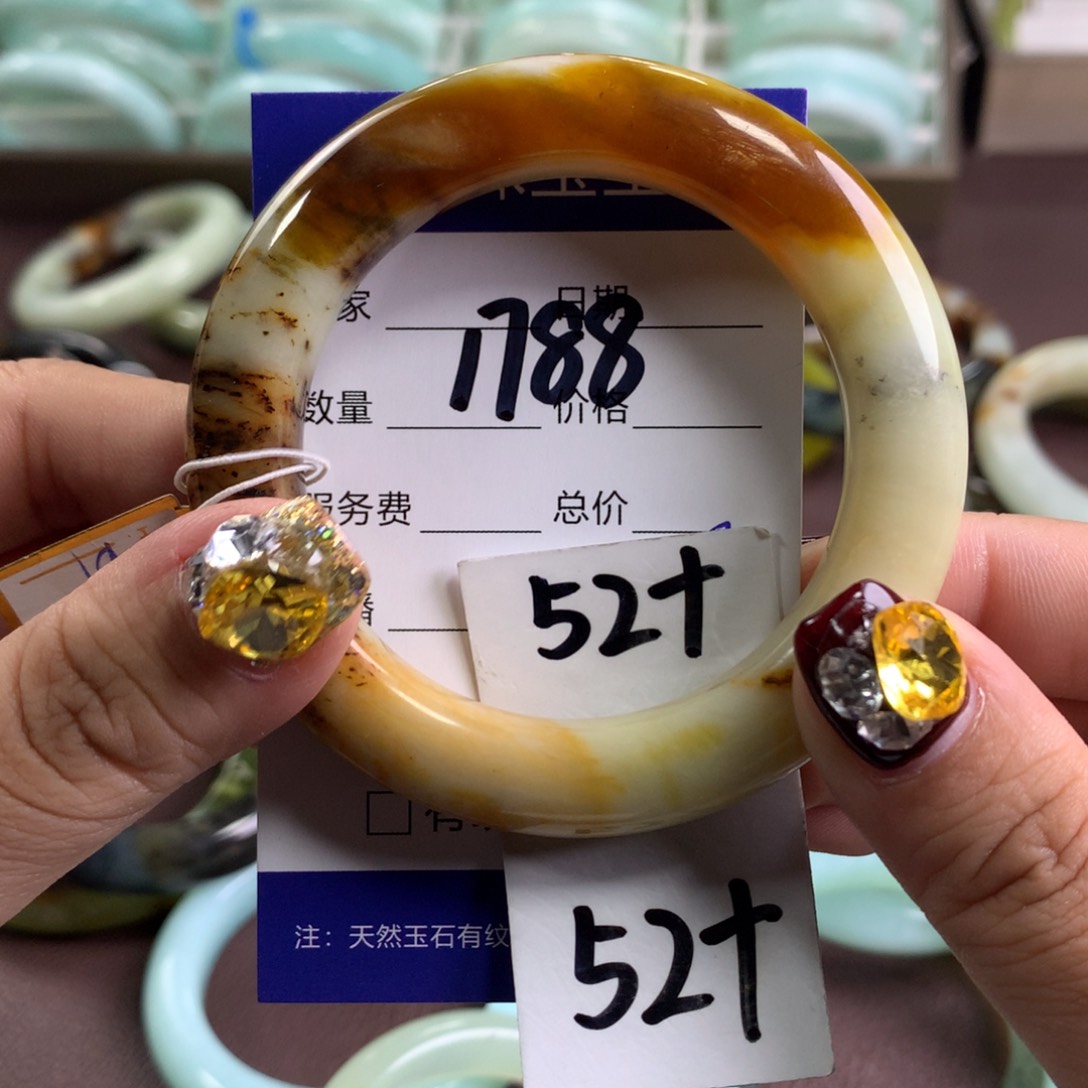 蛇纹石玉手镯未镶嵌1788