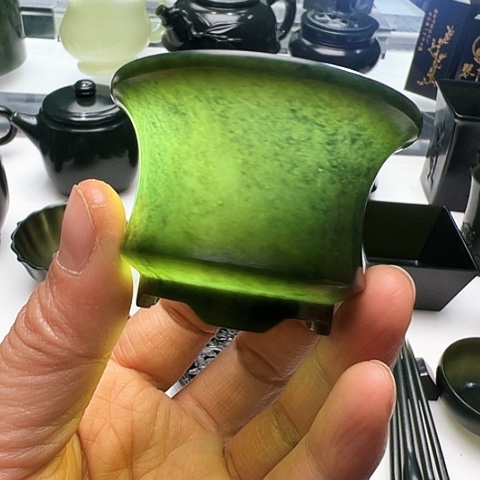 和田玉（青玉）挂件未镶嵌