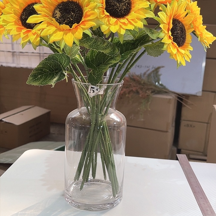 玻璃522高26口10玻璃花瓶嘎嘎好看玻璃花瓶