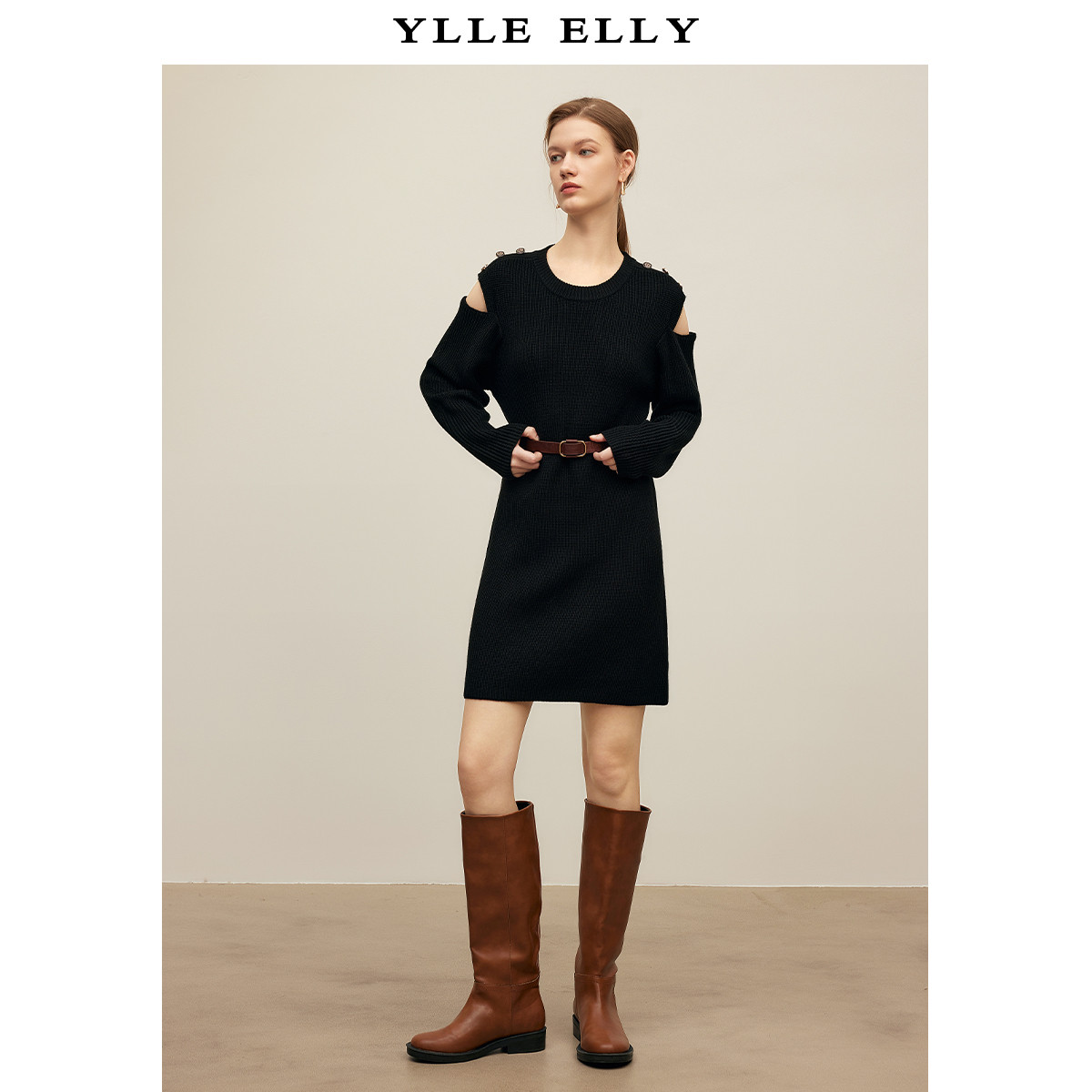 【粉丝专属】连衣裙气质高级感设计感直身H版时尚针织裙Y538302633