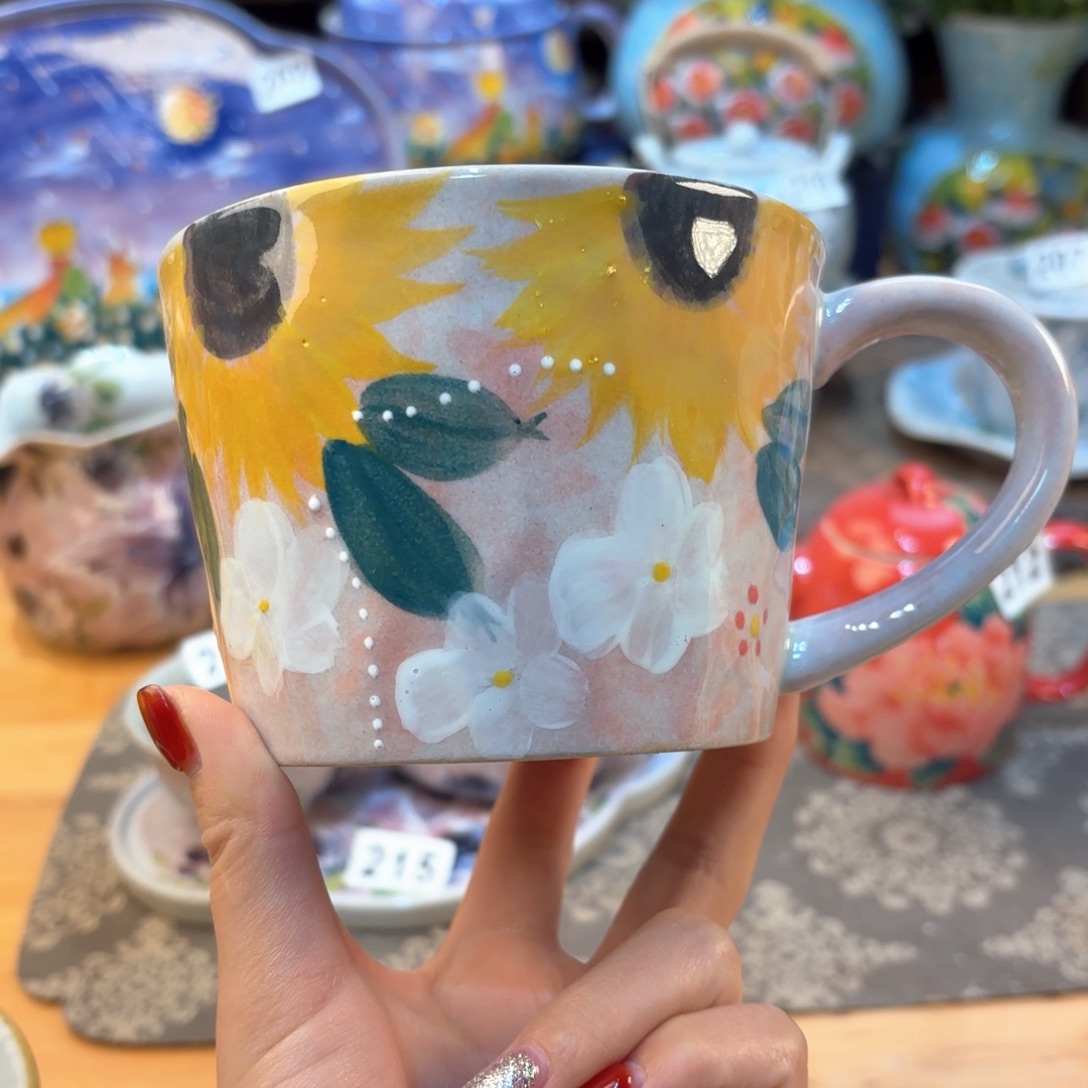 景德镇手绘高温釉下彩陶瓷茶具