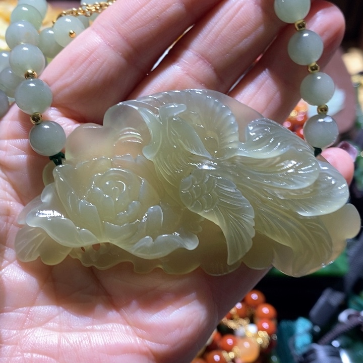 岫玉毛衣链未镶嵌