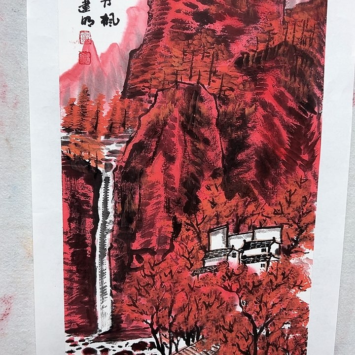 国画哪吒来这么一堆