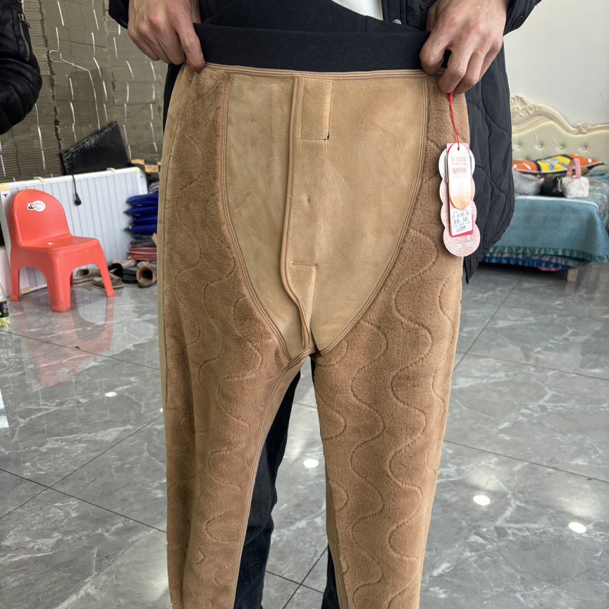 男士冬季加绒加厚保暖裤