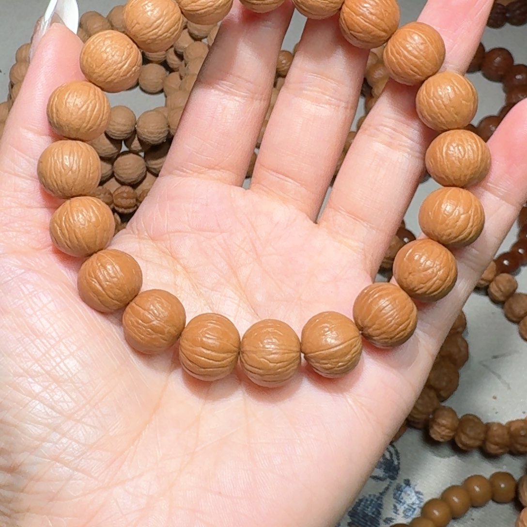 唐****富原皮原色原生态边肚同尺聚宝盆手串 13.0