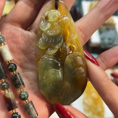 岫玉挂件未镶嵌挂件