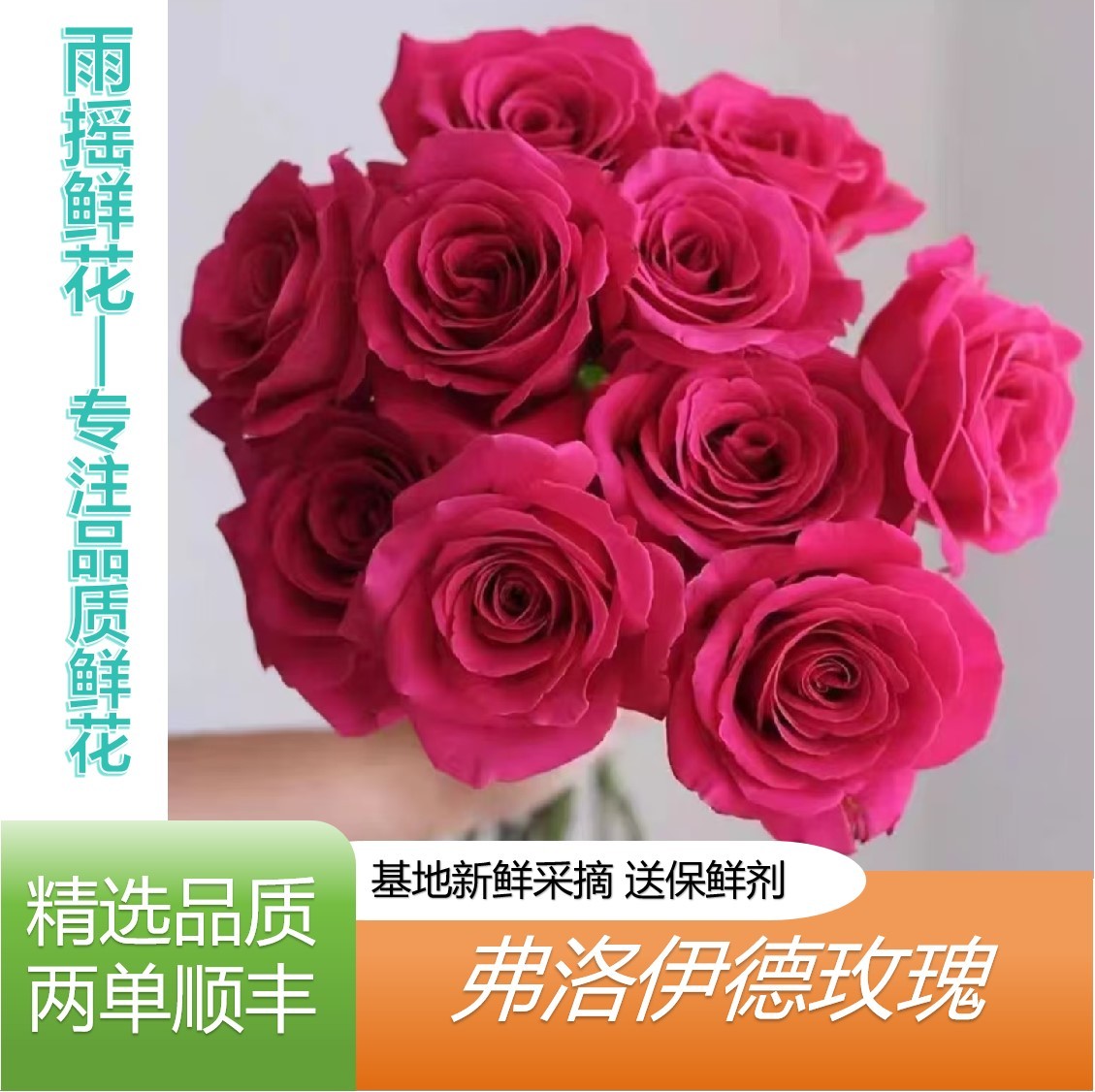 弗洛伊德云南基地直发手捧鲜花任意拍两单顺丰鲜花直播间现场卖花