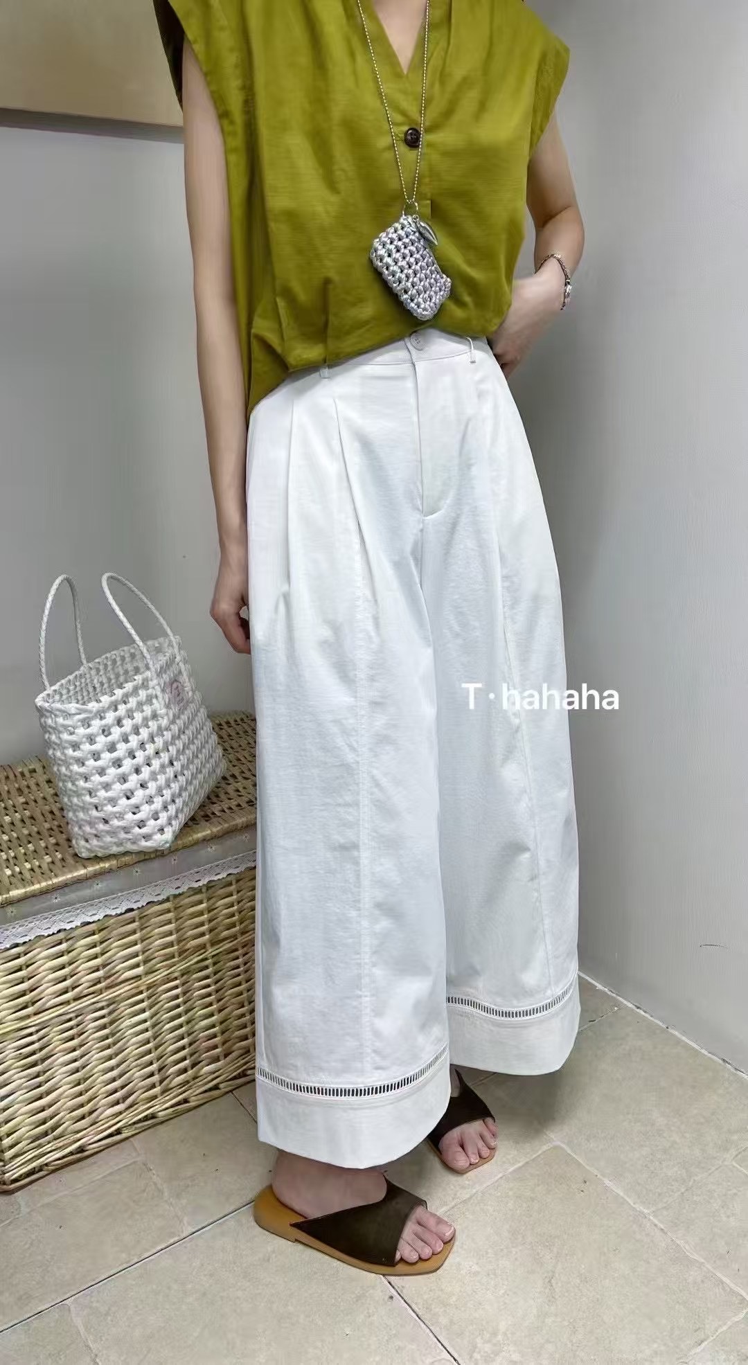 【喜欢·悦己】欧货简约设计感休闲裤【裤长88】