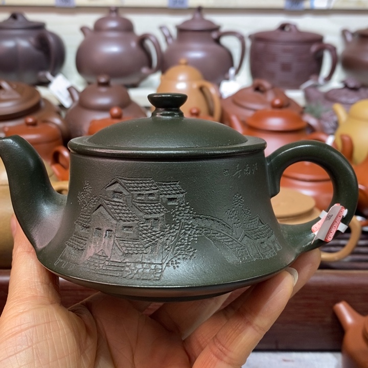 紫砂茶壶微瑕处理一把