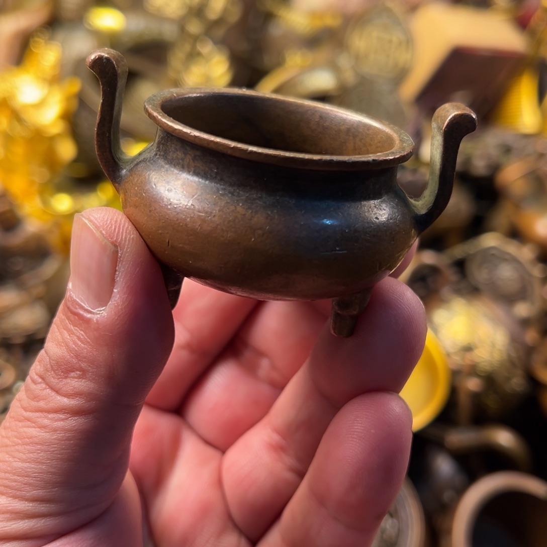 茶壶香炉铜器摆件