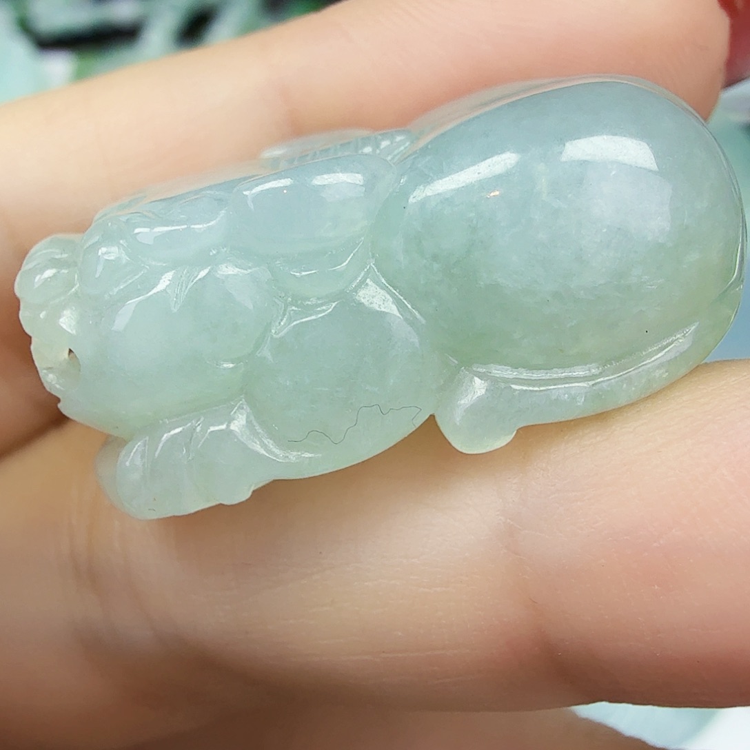 翡翠颈饰未镶嵌貔貅