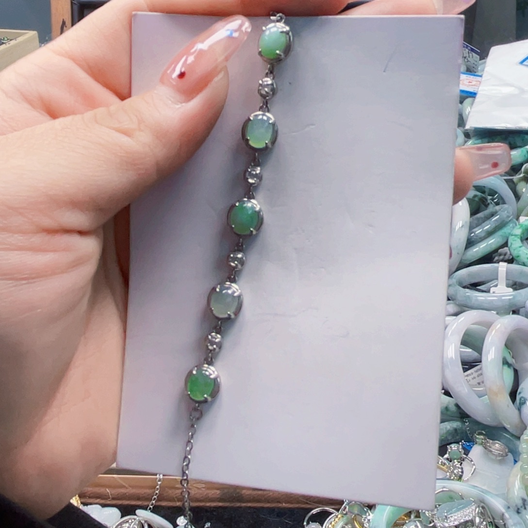 翡翠未镶嵌手镯天然翡翠Ａ货