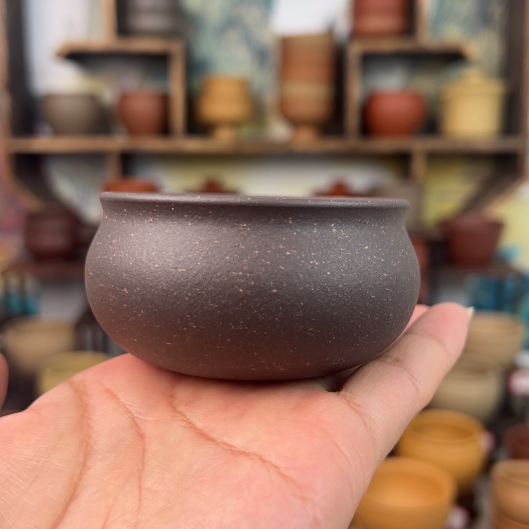 紫砂茶杯华*哥拙器甄选，纯原本矿。