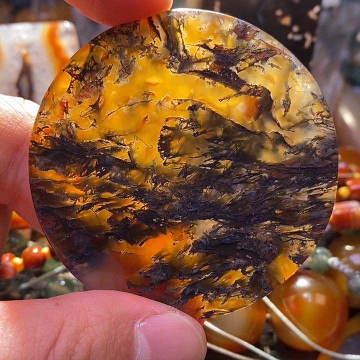 【闪购商品】玛瑙/玉髓颈饰未镶嵌桃***?