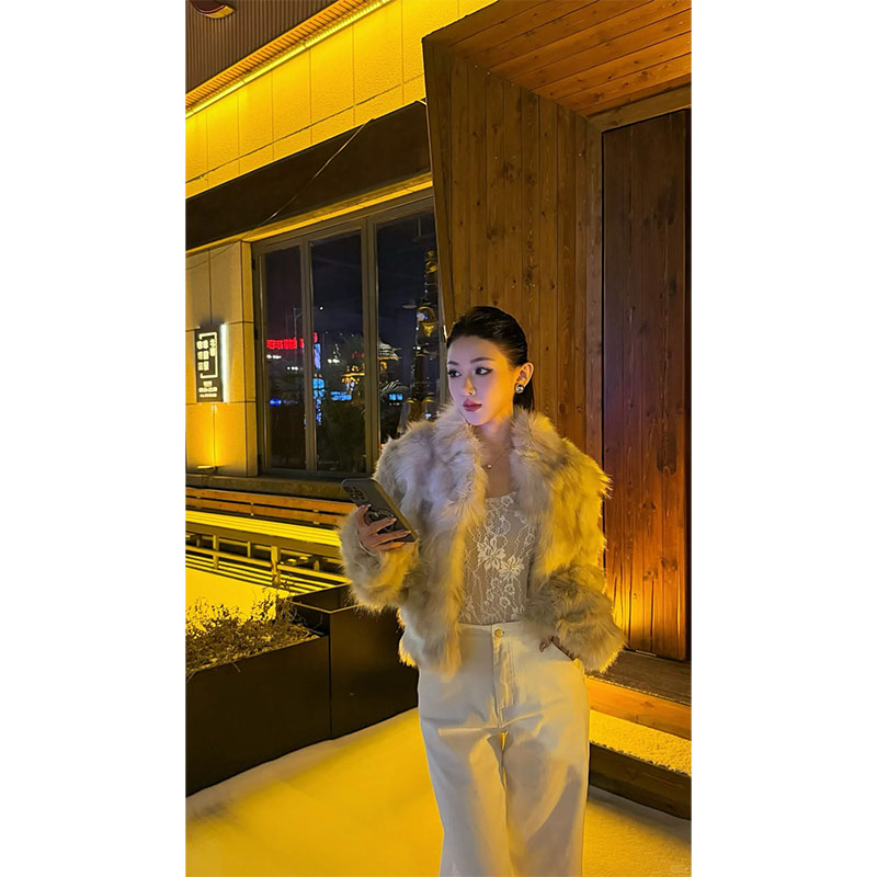 2026洋气小众纯欲高级感时尚百搭长袖上衣高腰修身显瘦直筒裤套装