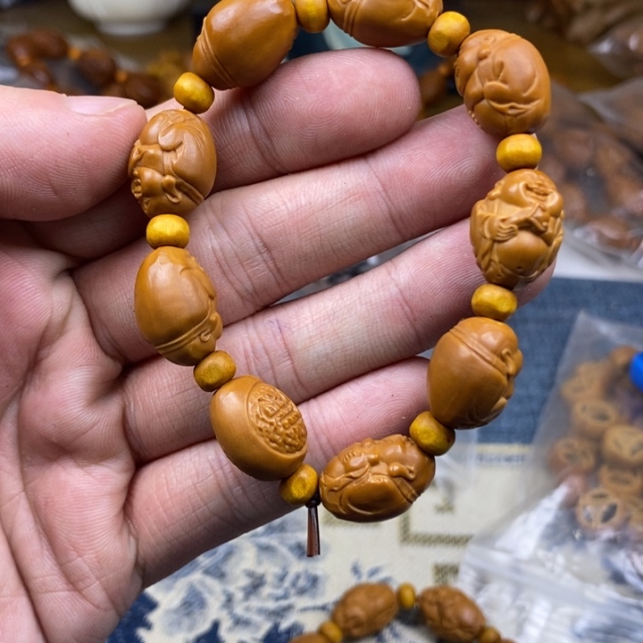 橄榄核手串/手链橄榄核雕工艺手串