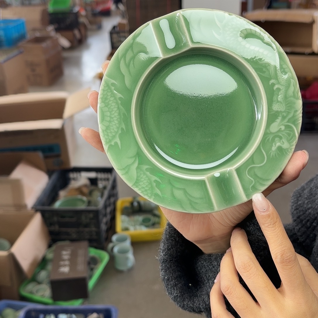 龙泉云间青瓷小米茶器