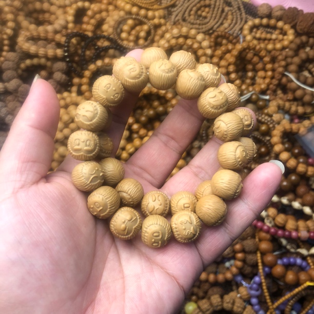 猴头拉布布15mm猴头核桃手串文玩猴头